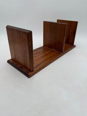 Vintage Solid Wood Book Holder Organizer Desk Kitchen Cottagecore Grandmacore